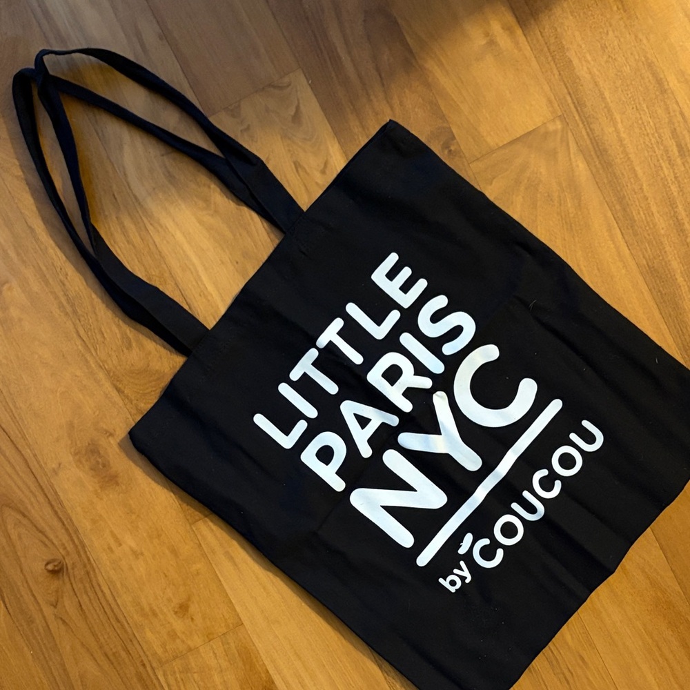 Black Little Paris NYC Tote Bag